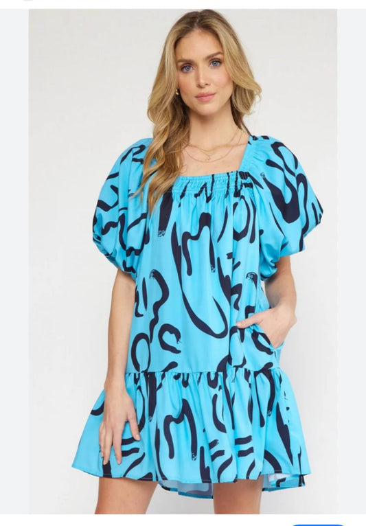 Terrie Bubble Sleeve Dress