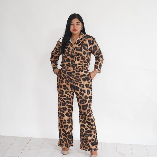 Jumpsuit animal print (leopard