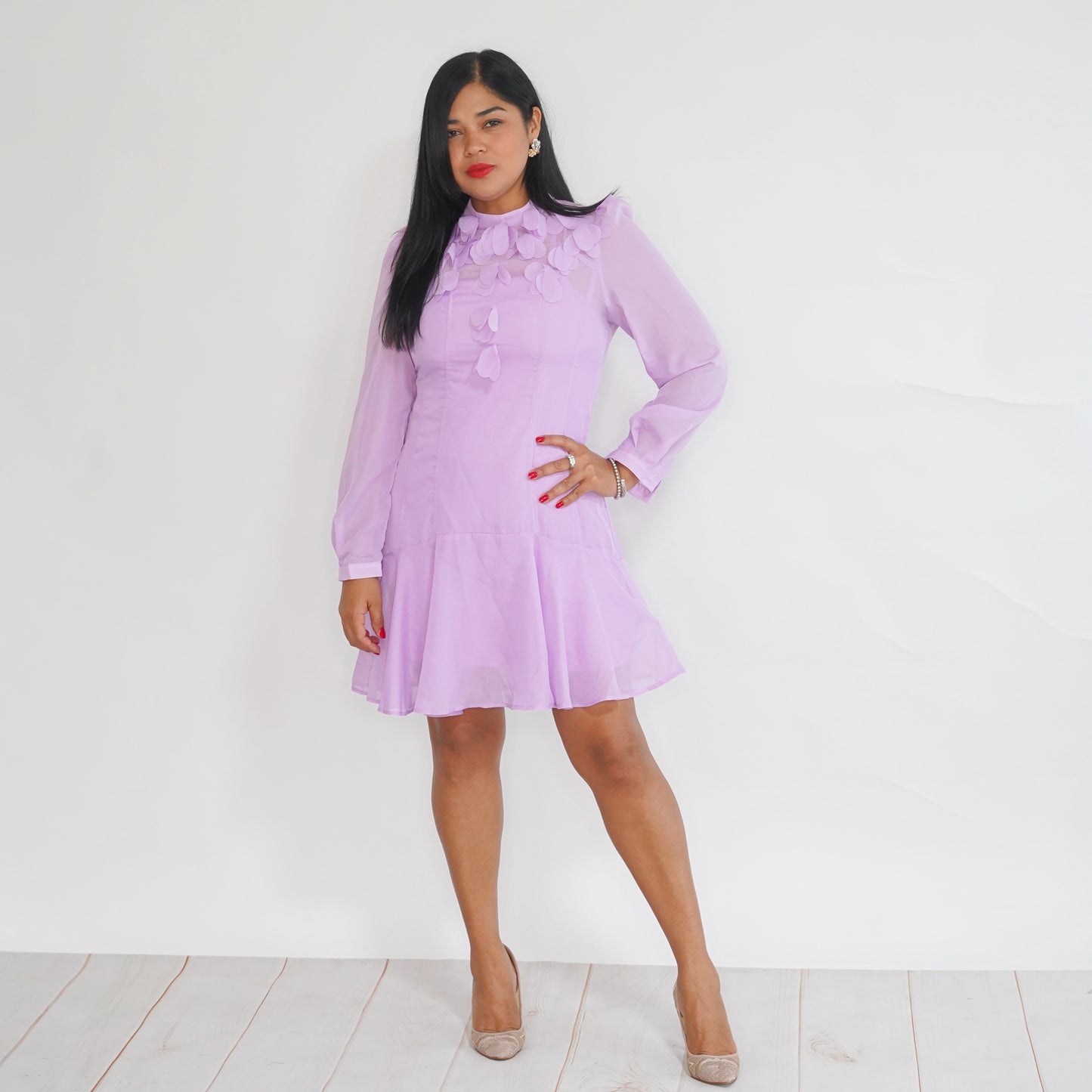 Lilac Petal Grace Dress