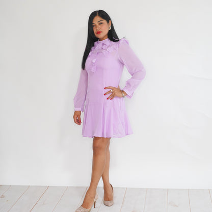 Lilac Petal Grace Dress