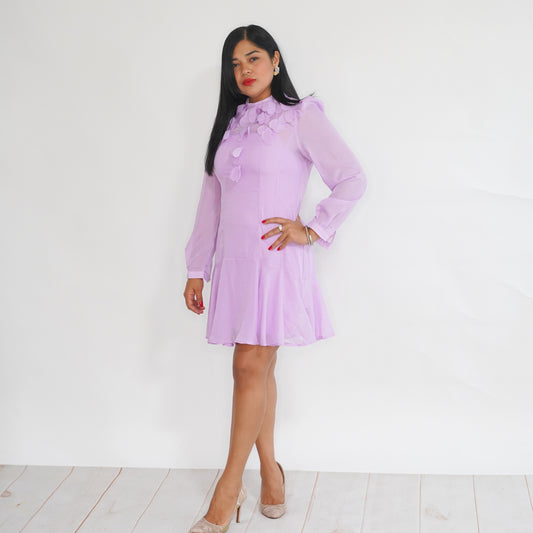 Lilac Petal Grace Dress