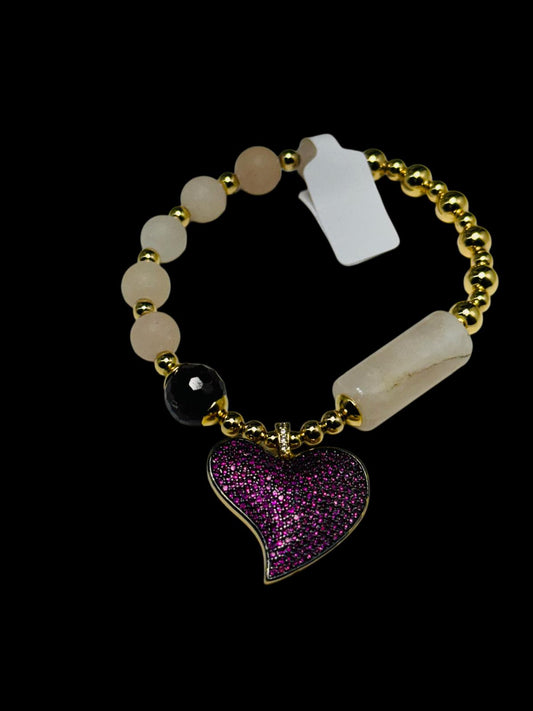 Purple Heart Bracelet